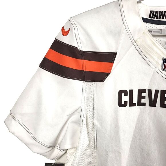 NEW Size 44 Football Jersey Authentic Nike NFL Cleveland DAWG POUND White Logos - Picture 8 of 15
